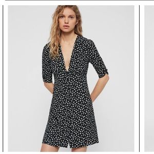 All Saints Dress with small flowers. Size L
